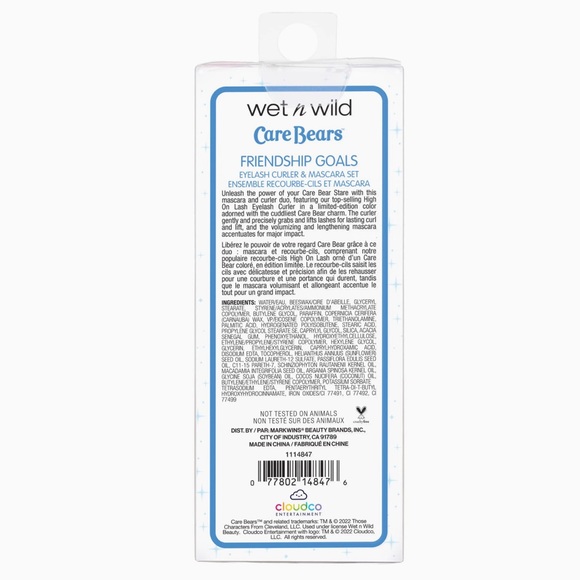 Wet n Wild Care Bears “Friendship Goals” Mascara & Lash Curler Set - Picture 5 of 6